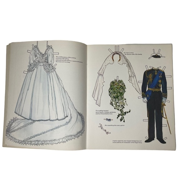 NWT Vintage 1982 The Princess Diana Paper Doll Book Of Fashion - Picture 4 of 13
